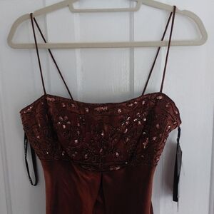 Copper colored dress